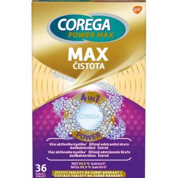 Hlavný obrázok Corega Power Max Čistota tablety na zubné náhrady 36ks