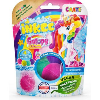 Hlavný obrázok Craze Inkee Galupy Unicorn šumivá guľa do kúpeľa 4x50g