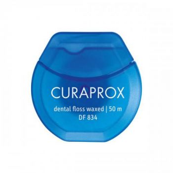 Hlavný obrázok Curaprox dentálna niť 50m voskovaná s mätovou príchuťou 834