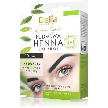 Hlavný obrázok Delia Cosmetics farbiací prášok na obočie čierny 1.0 4g