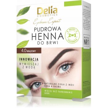 Hlavný obrázok Delia Cosmetics farbiací prášok na obočie hnedý 4.0 4g