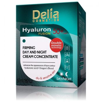 Hlavný obrázok Delia Hyaluron Fusion pleťový denný, nočný krém 50+ 50ml 74702