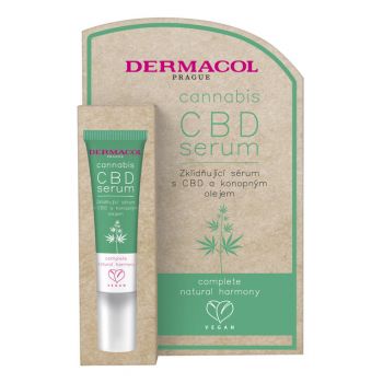 Hlavný obrázok Dermacol Cannabis s CBD sérum na intenzívnu regeneráciu podráždenej pleti 12ml