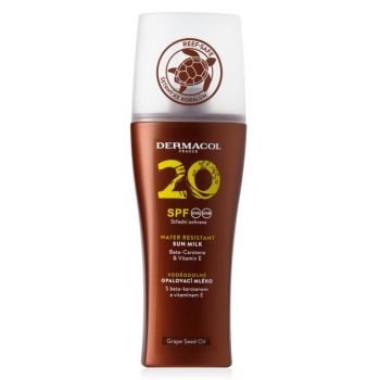 Hlavný obrázok Dermacol Sun vodeodolné mlieko na opaľovanie SPF20 200ml