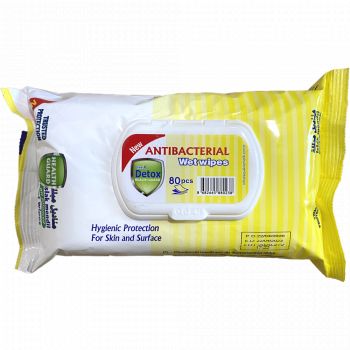 Hlavný obrázok Detox Fresh Lemon antibakteriálne vlhčené utierky 80ks