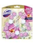 Domestos Pink Jasmine & ElderFlower WC tuhý blok 3x55g