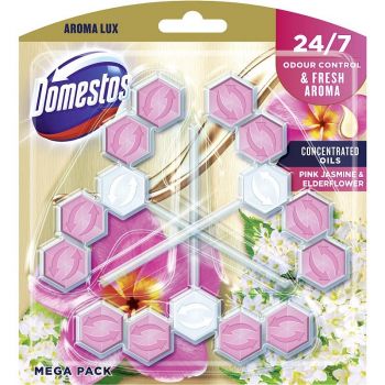 Hlavný obrázok Domestos Pink Jasmine & ElderFlower WC tuhý blok 3x55g