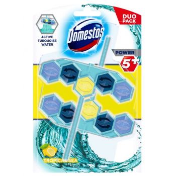 Hlavný obrázok Domestos Power5 Blue Water Active Turquoise WC tuhý blok 2x55g