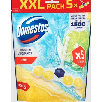 Hlavný obrázok Domestos Power5 Lime WC tuhý blok 5x50g