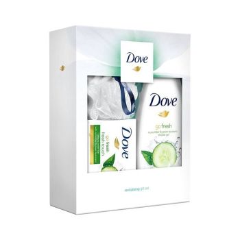 Hlavný obrázok Dove darčeková kazeta pre ženy Revitalising sprchový gél, mydlo + kúpeľňová špongia