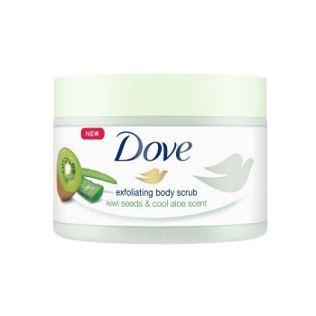 Hlavný obrázok Dove Exfoliating body scrub Seeds & Cool Aloe peeling Kiwi 225 ml