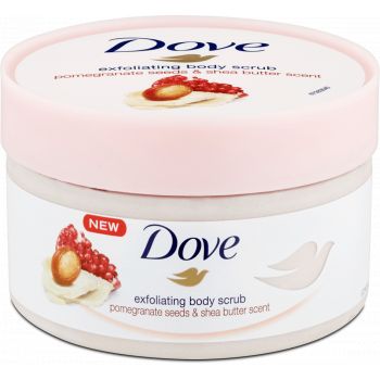 Hlavný obrázok Dove Exfoliating body scrub Seeds & Shea Butter peeling Pomegranate 225 ml
