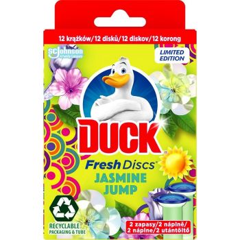 Hlavný obrázok Duck Fresh WC gél Discs DUO Jasmine Jump náplň 2x36ml