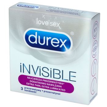 Hlavný obrázok Durex Invisible Extra Lubricated 3ks