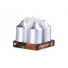 loader for Emocio Adventná sviečka Metal strieborné 50x90mm 400g 4ks 17691