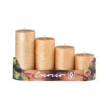 loader for Emocio Adventná sviečka postupná Metal zlatá 50x60/80/100/120mm 4ks 600g 30407