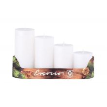 loader for Emocio Adventná sviečka postupná Perla biela 50x60/80/100/120mm 4ks 600g 30410