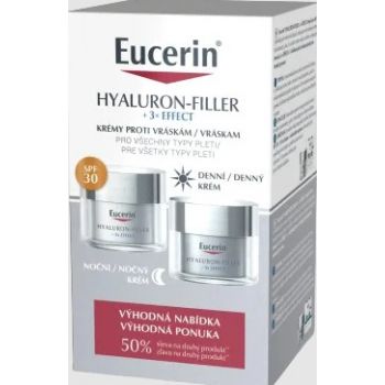 Hlavný obrázok Eucerin DUO Hyaluron-Filler denný SPF30 denný krém 50ml, nočný krém 50ml
