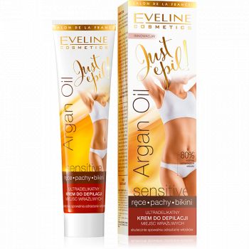 Hlavný obrázok EVELINE Argan Oil depilačný krém na citlivú pokožku 125ml