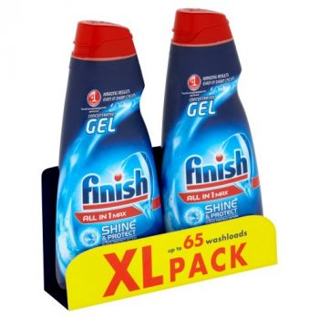 Hlavný obrázok Finish All in 1 Max Shine & Protect gél do umývačky riadu 2x650ml