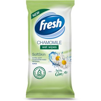 Hlavný obrázok Fresh Chamomile Wet vlhčené utierky 15ks