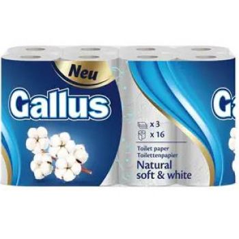 Hlavný obrázok Gallus Natural Soft & White toaletný papier 3 vrstvový 16ks