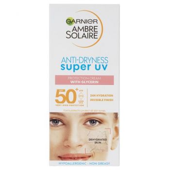 Hlavný obrázok Garnier Ambre Solaire Anti-Dryness Super ústna voda SPF50+ krém na opaľovanie 50ml