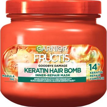 Hlavný obrázok Garnier Fructis Goodbey Damage Keratin maska na poškodené vlasy 320ml