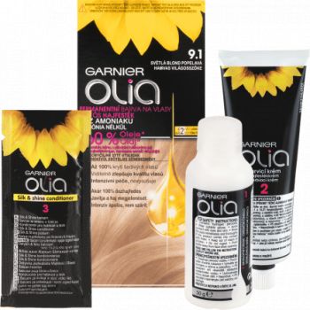 Hlavný obrázok Garnier Olia 9.1 Svetlá Blond Popolavá Pernamentná farba na vlasy