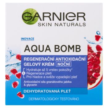 Hlavný obrázok Garnier Skin Naturals Aqua Bomb nočný regeneračný antioxidačný gélový krém 50 ml