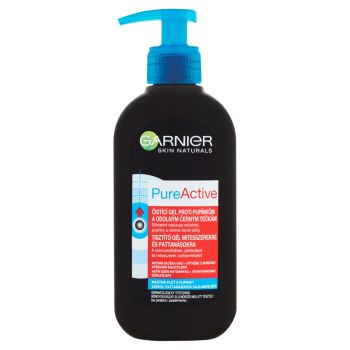 Hlavný obrázok Garnier Skin naturals Pure Active čistací gél s čierným uhlim pumpa 200ml 