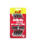 Gillette Blue3 jednorázový holiaci strojček 8ks