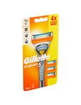Gillette Fusion5 Manual holiaci strojček + náhradné hlavice 4ks