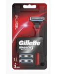 Gillette Mach3 Start Red Star strojček + 3ks náhradné hlavice