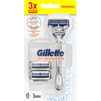 Hlavný obrázok Gillette Skinguard Sensitive strojček, 3ks náhradné hlavice