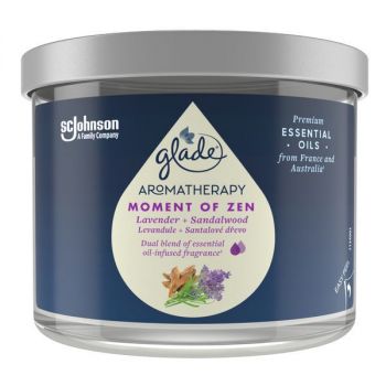 Hlavný obrázok Glade Aromatherapy Moment of Zen vonná sviečka v skle 260g