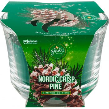 Hlavný obrázok Glade sviečka Maxi 224g Nordic Crips Pine