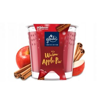 Hlavný obrázok Glade Warm Apple Pie vonná sviečka v skle 112g