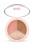 Golden Rose Nude Look Baked trio púder na tvár 9,5g