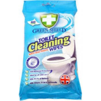 Hlavný obrázok Green Shield Toilet Cleaning vlhčené utierky na smalt a povrchy WC 40 ks