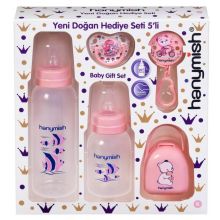 loader for Hanymish darčeková sada, ružový set pre novorodenca 654