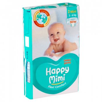 Hlavný obrázok Happy Mimi Flexi Comfort Mini plienky (3-6kg) 50ks