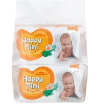 Hlavný obrázok Happy Mimi Natural Aloe vera & Harmanček detské obrúsky 4x72ks