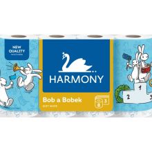 loader for Harmony Bob a Bobek Soft White toaletný papier 8ks 3-vrstvový 17,5m