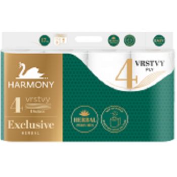 Hlavný obrázok Harmony Exclusive Herbal toaletný papier 4 vrstvový 8ks