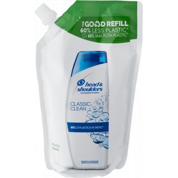 Hlavný obrázok Head & Shoulders Classic Clean šampón na vlasy na mastnú pokožku náhradná náplň 480ml