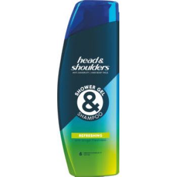 Hlavný obrázok Head & Shoulders Men Refreshing sprchový gél & šampón na vlasy 270ml
