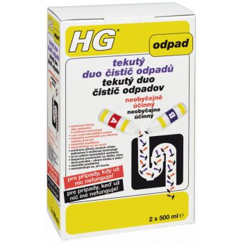 Hlavný obrázok HG Duo tekutý čistič odpadov 2x500ml