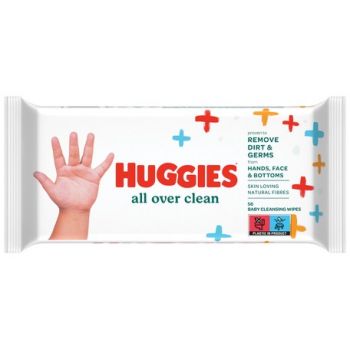 Hlavný obrázok Huggies All Over Clean vlhčené utierky 56ks