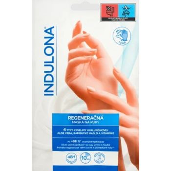 Hlavný obrázok Indulona regeneračná maska na ruky so 4 typmi kysliny hyaluronovej 1 pár